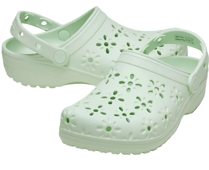 Crocs Classic Floral Cutout Clog 210927