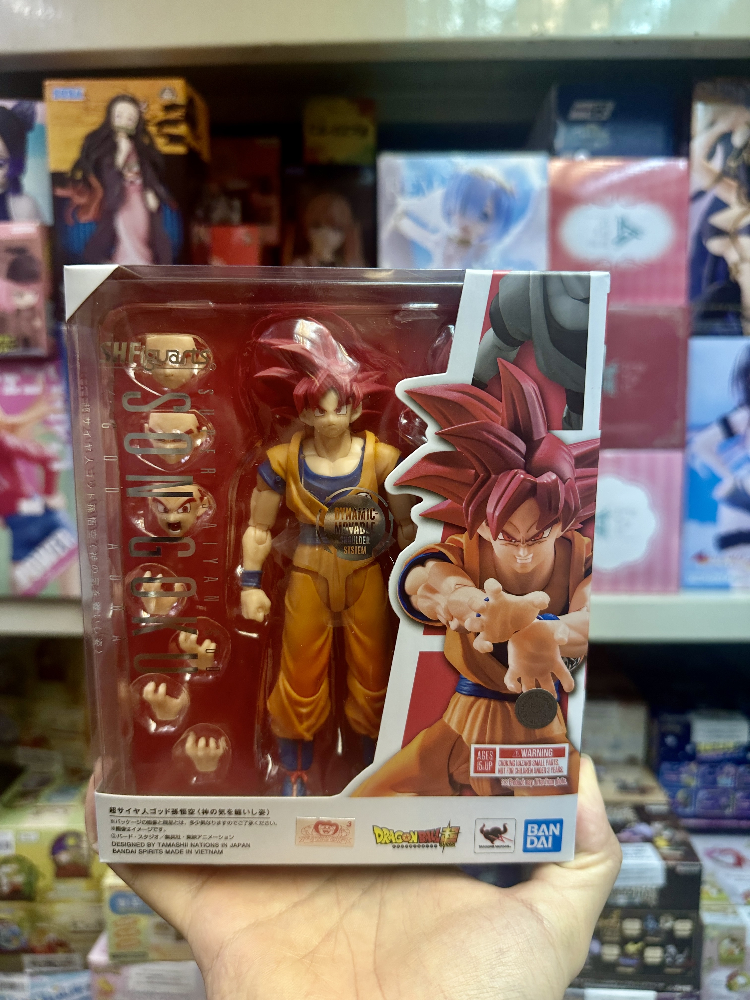 現貨 Bandai SHF 龍珠 超級撒亞人之神 紅神 悟空 shf