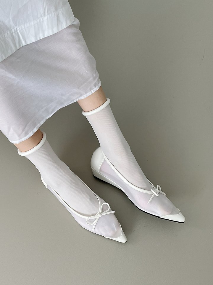 Mesh Pointed Toe Flats (3 colors)