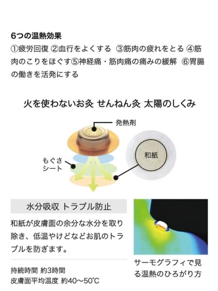 日本直送 日本 千年灸 無火 太陽系列 6個/12個/30個
