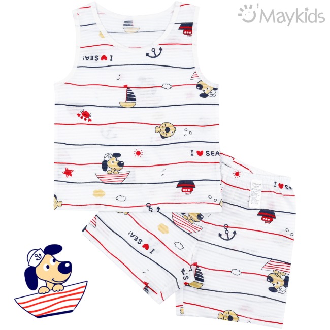 Maykids 無袖家居服 (出海小狗)