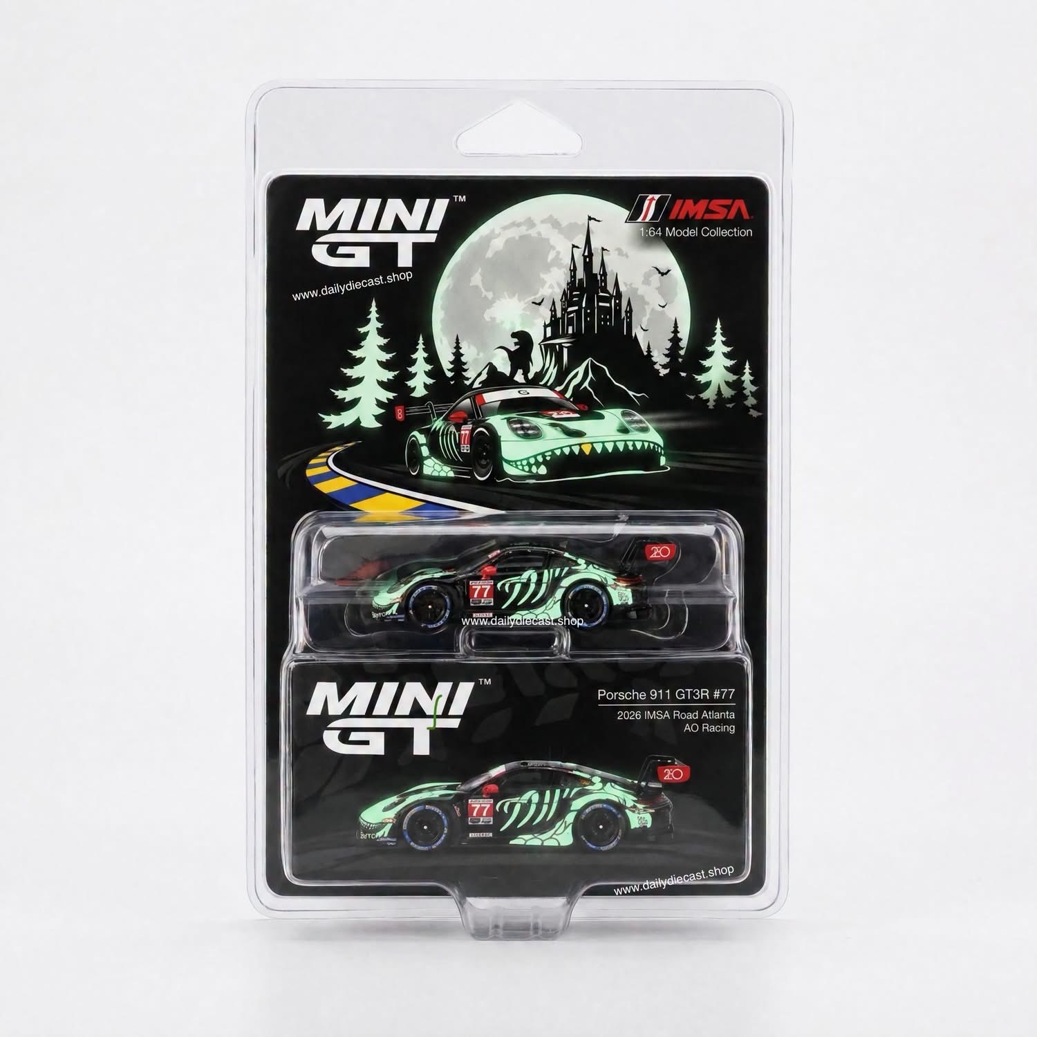 （代購產品) Rexy 2026 Petit Le Mans Skeleton 1:64 Scale Diecast by MINIGT 特別背卡版 貨期為2027年10月