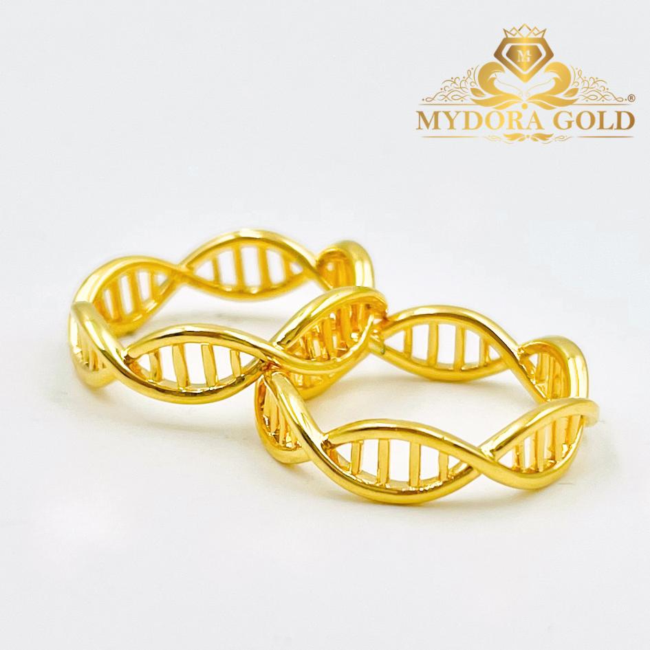 MYDORA Cincin DNA Full Gold 5G | Emas 916/22k