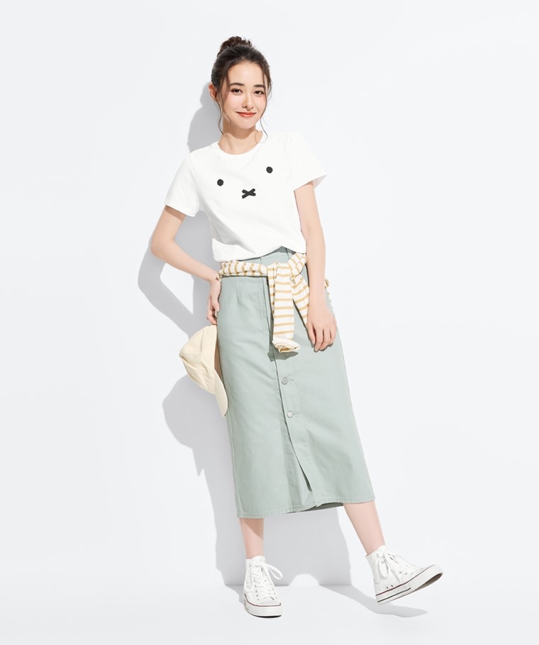 預購 miffy TW 棉 tee face WH