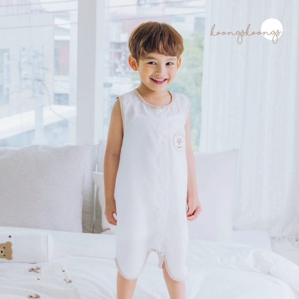 Koongs Koongs Cooling Rayon Sleeping Vest (Teddy bear)