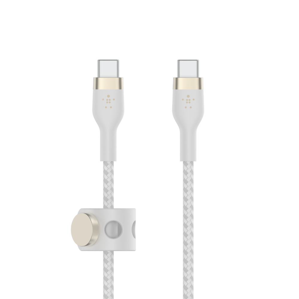 Belkin CAB002BT1MWH 3.3-Foot BOOST CHARGE Braided USB-C To USB-A Cable  (White) 