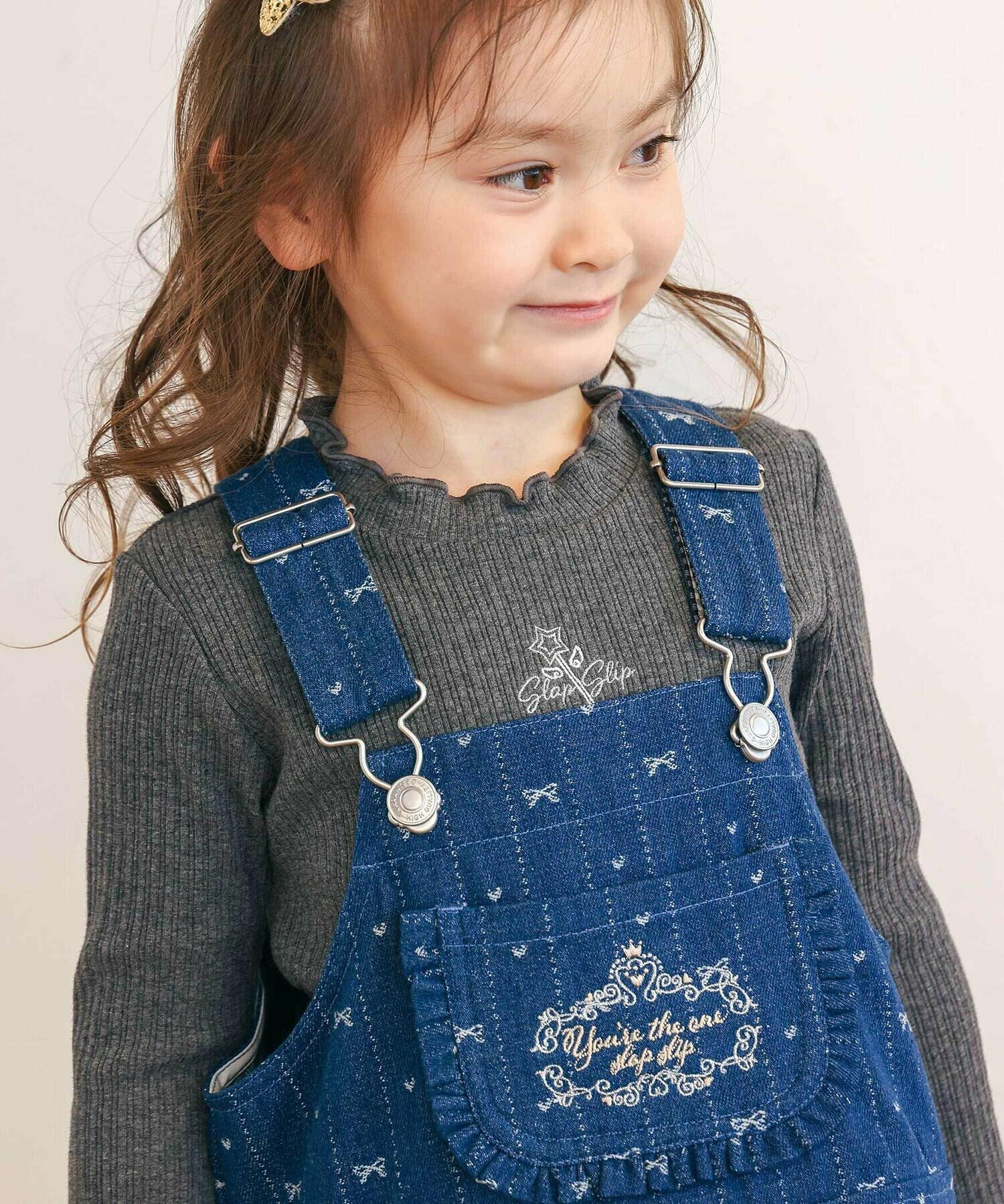 🆕【⭐訂購⭐】  日本直送🌀牛仔/斜紋布 碎花 刺繡 A-line #背帶裙🌀[ELDA-0023][260418]