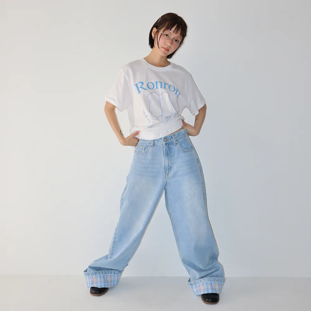 [RONRON] PUPPY TAILS BASIC FIT T SHIRT (2色)