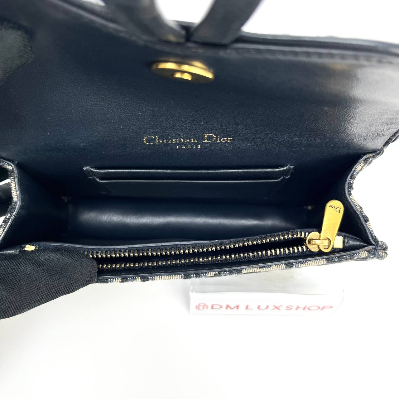 Dior Oblique Saddle Clutch Belt GHW
