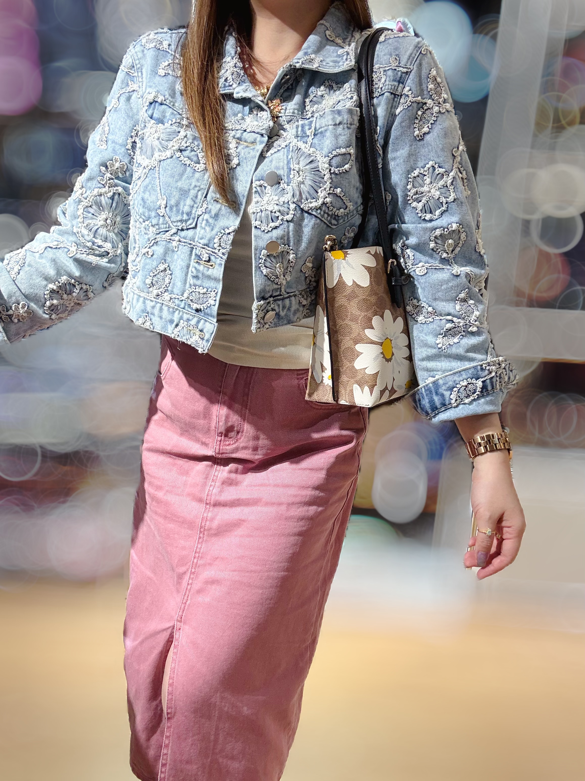 Coach Mollie crossbody 25 logo/m/floral/bow