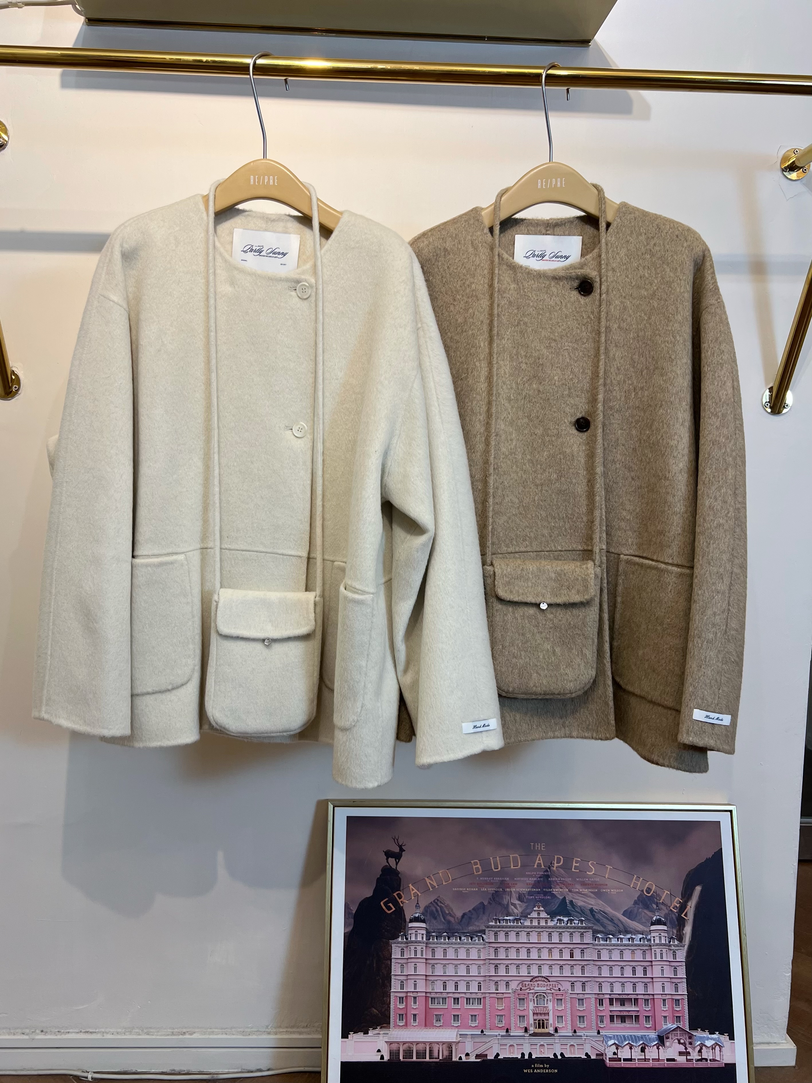 羊絨外套*連小袋