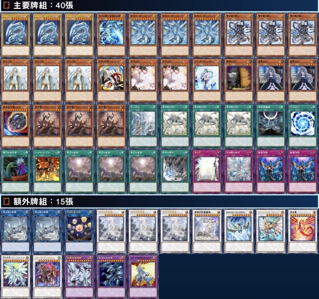 [2026.04環境] 原石青眼 牌組