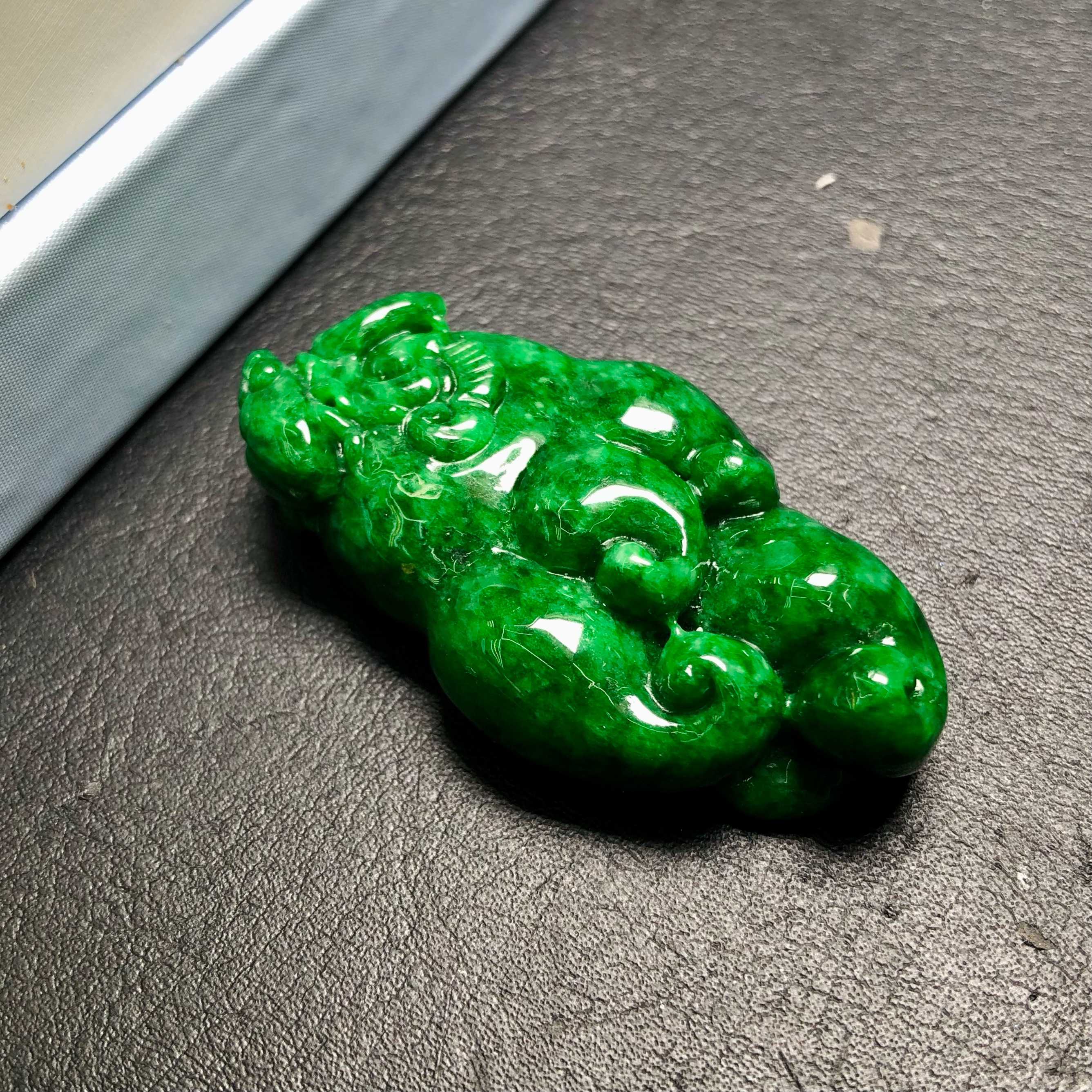 滿綠花青佛手果吊墜 #B08792 