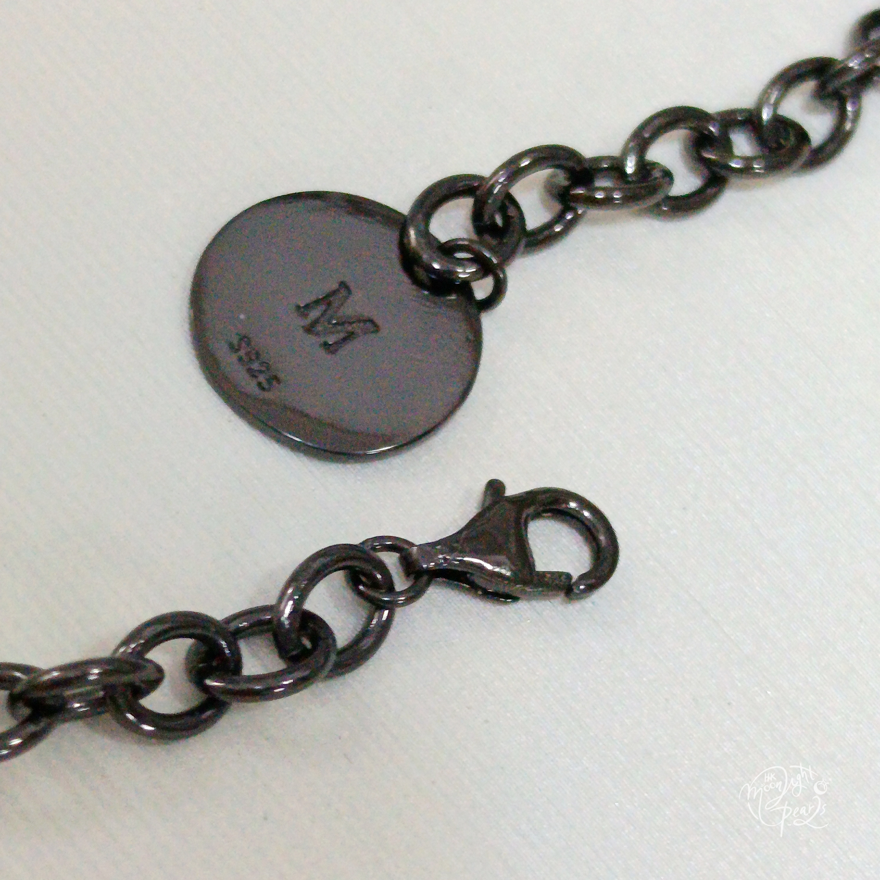 大溪地極光炫彩滑皮巴洛克珍珠精工s925銀MIKIMOTO同款暗黑元素項鍊