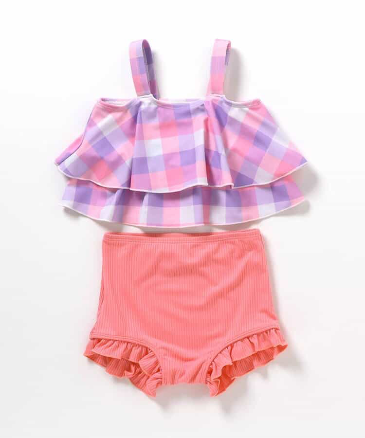 🇯🇵預訂 日本直送🇯🇵Apres les cours兩色荷葉邊分體泳衣