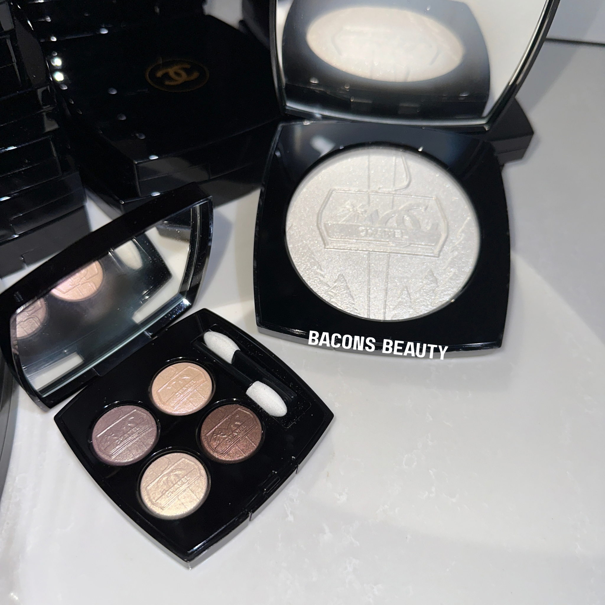 早過官方開賣🔥 現貨無盒裝 CHANEL 香奈兒 2026 聖誕節限定 四色眼影盤 39 高光 Neige D'or