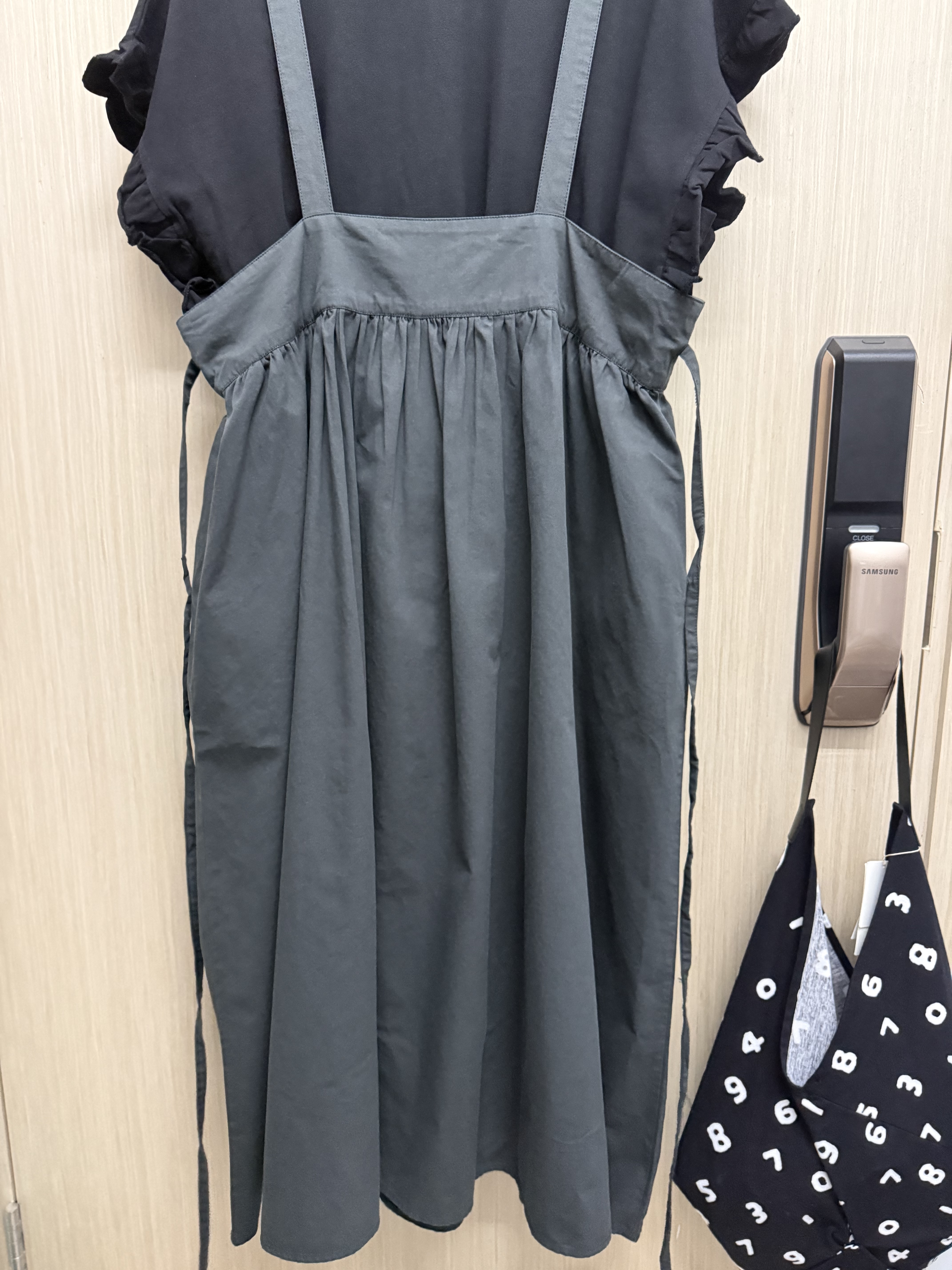 後綁結修腰吊帶𝐎𝐏𝐒（炭灰）