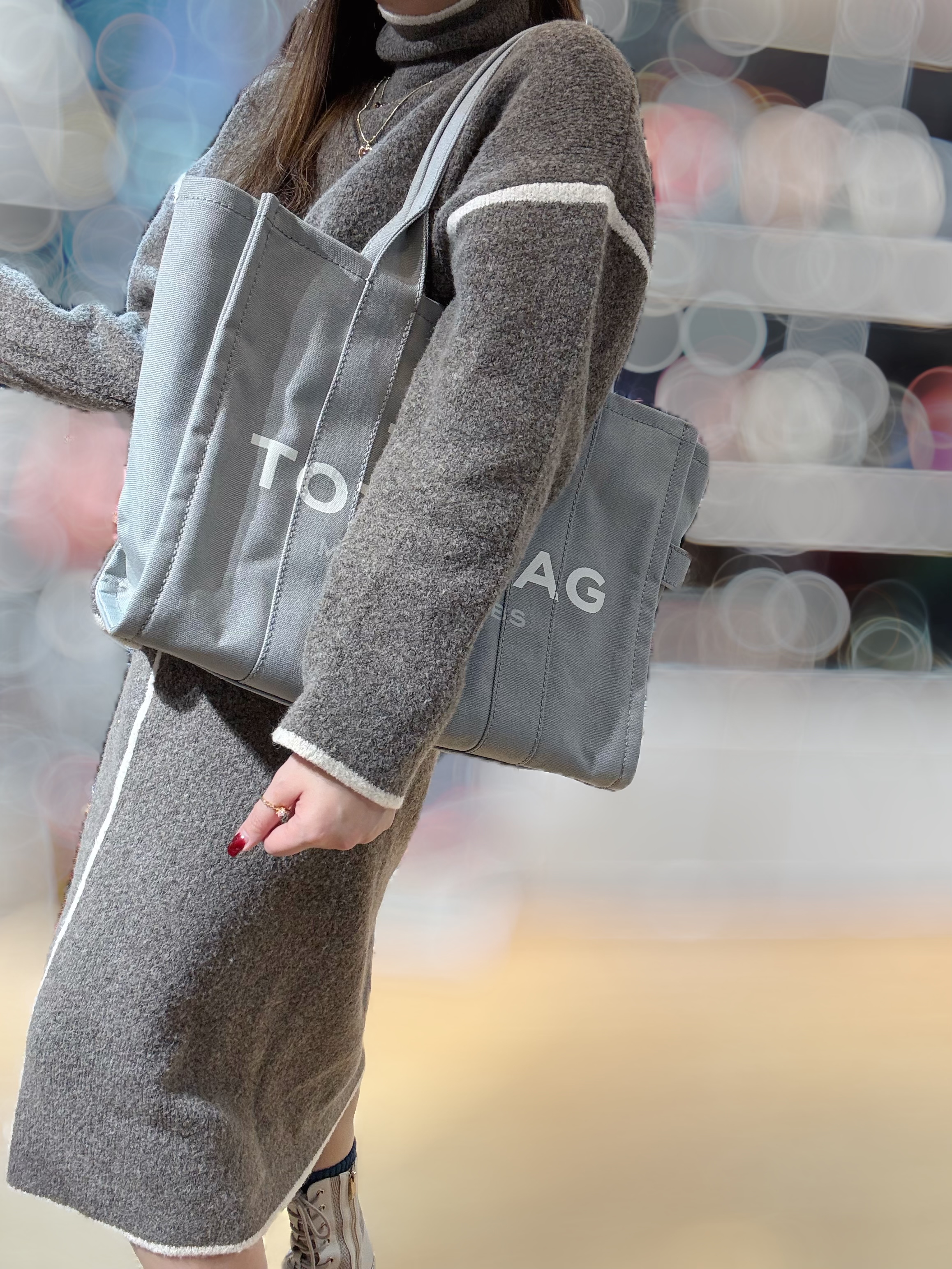 Marc jacobs traveler large tote grey