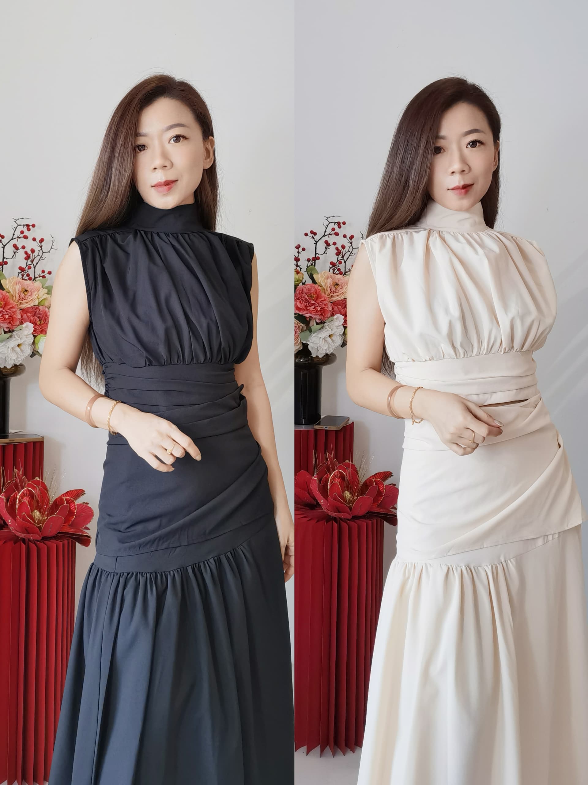 52781 Premium Dress Set名媛风气质套装