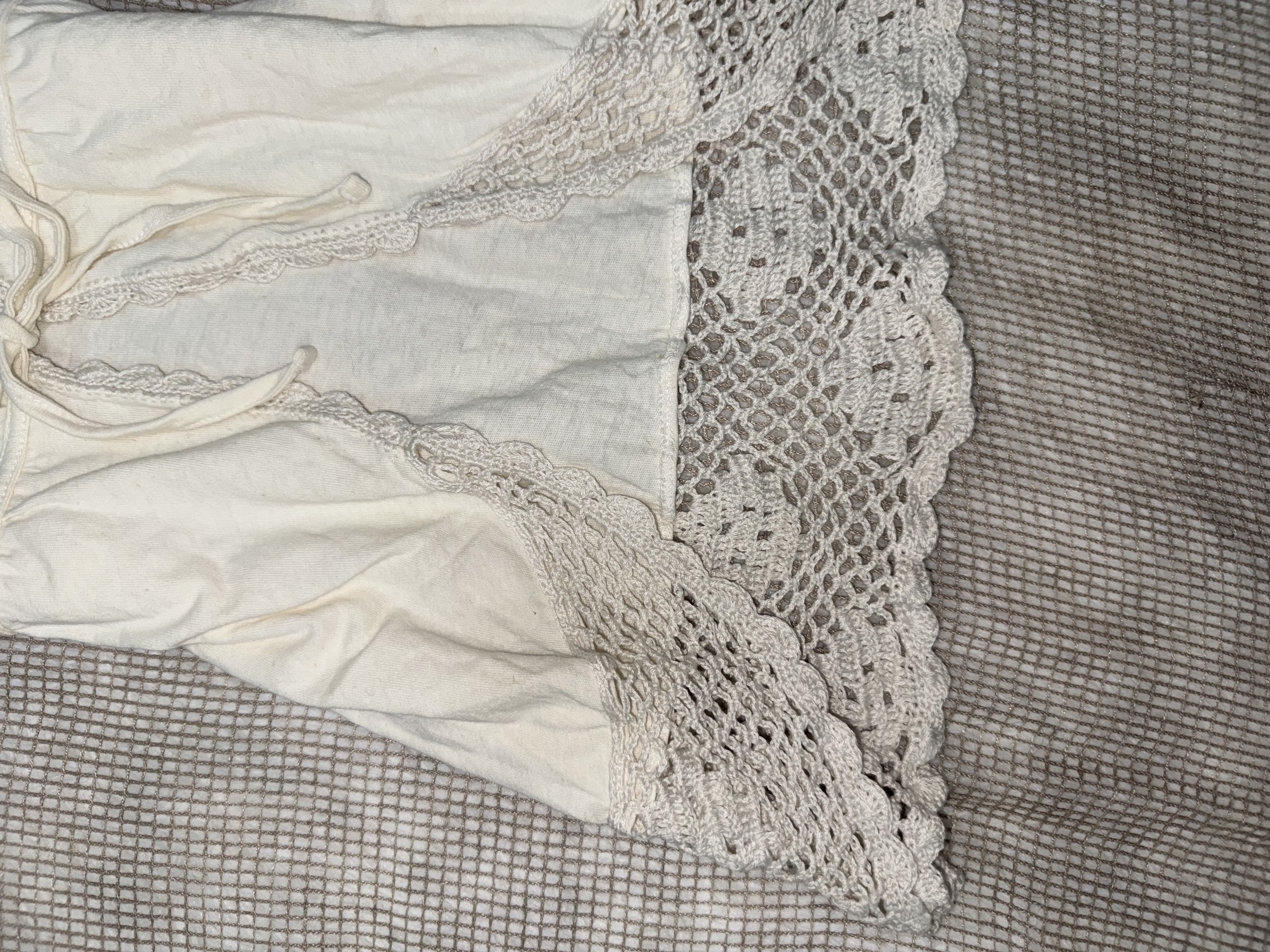 [On Sale]Lace-edged Vest Outer