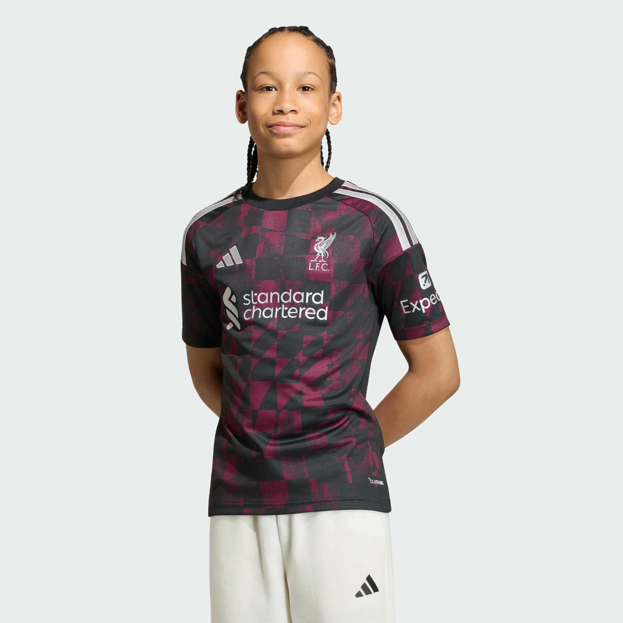 🚩Kop的旗海震撼 Adidas Liverpool 利物浦 2026-27 童裝三客球迷版球衣 (可加印字章) KB8284