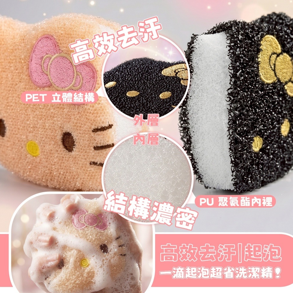 【預訂】HELLO KITTY 可愛大臉造型菜瓜布
