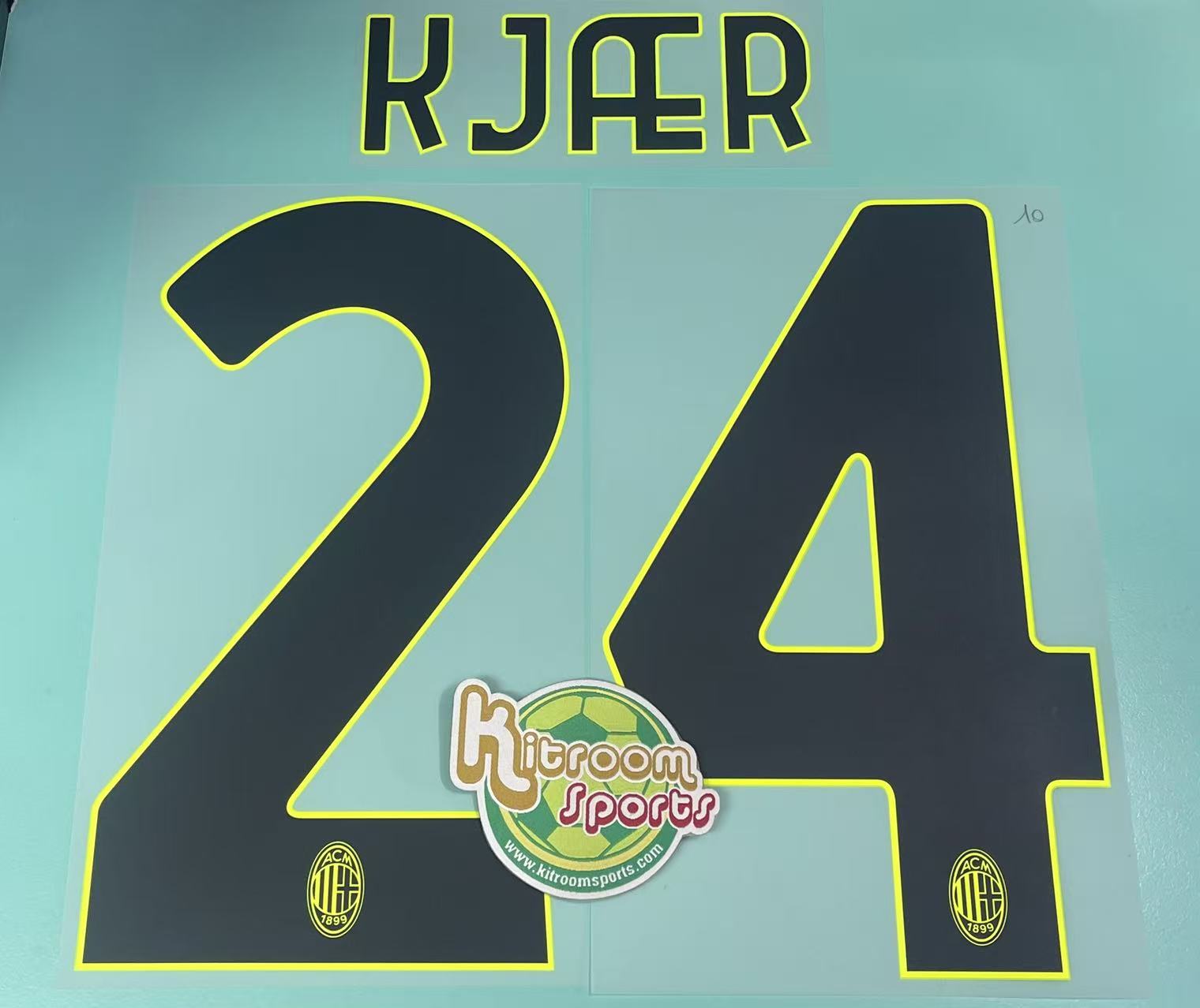 2022-23 AC Milan 3RD Nameset #24 KJAER