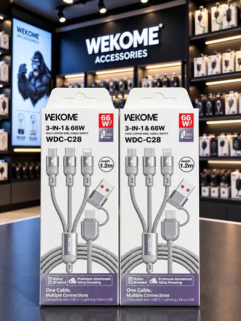 WEKOME雷神 66W 3in2充電線 WDC-C28