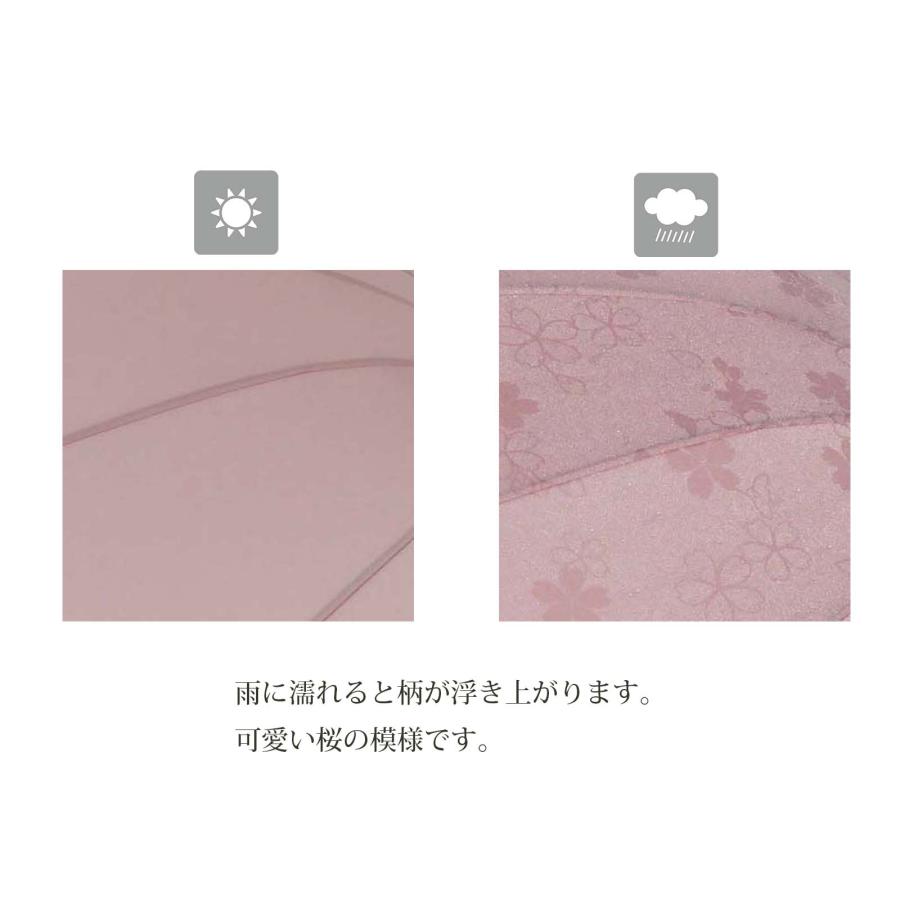 🔥🔥【日本直送《SANTOS》遇水浮影貓咪/櫻花 6骨手開折疊傘】