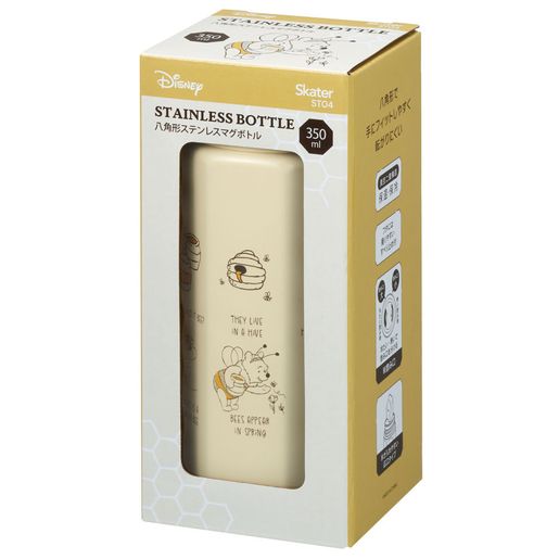 Skater Winnie the Pooh 八角形 不鏽鋼保溫水樽 350ml 