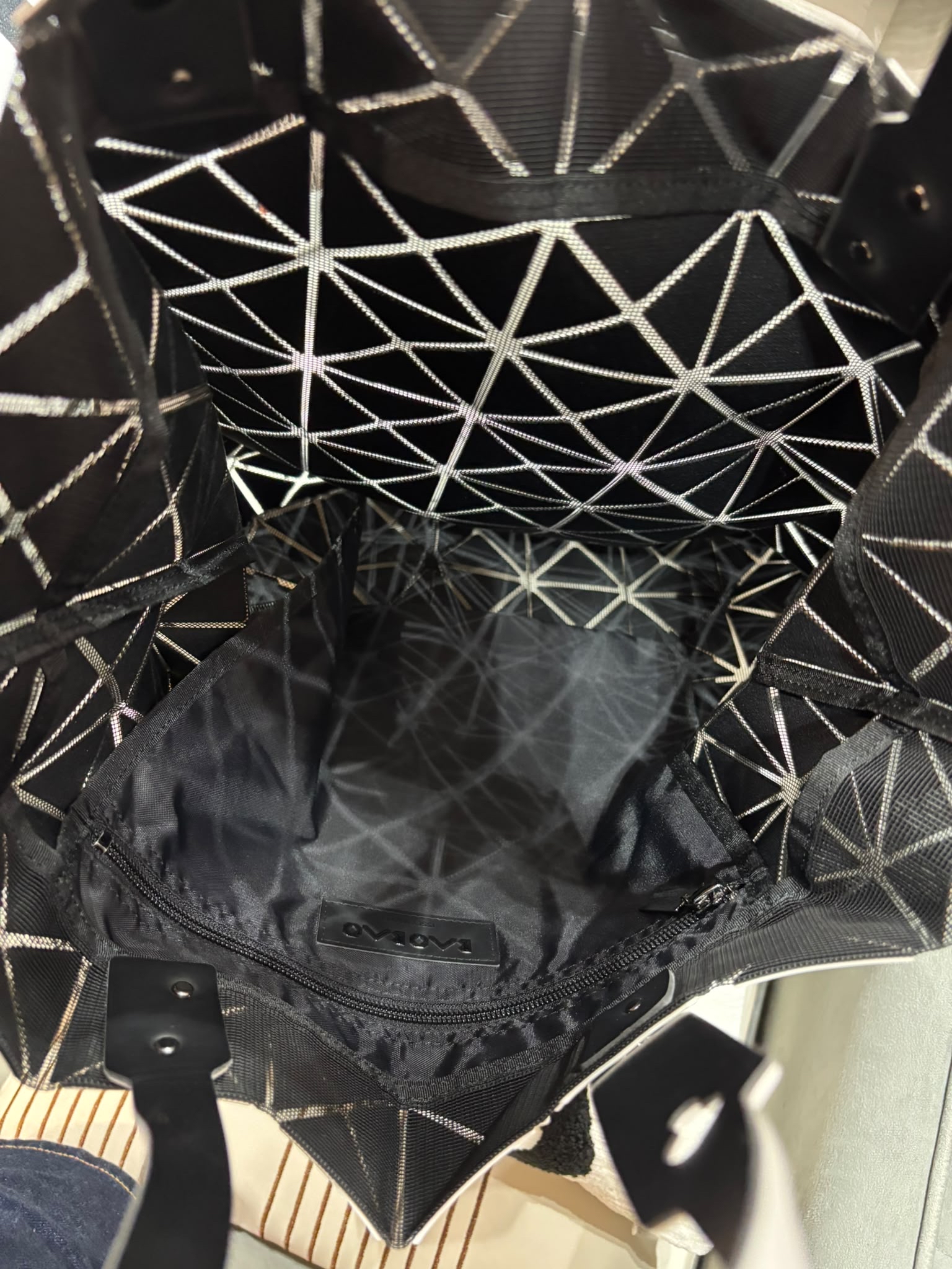 Issey Miyake Bao Bao Tote Bag 啞白 100%Authentic, 98%New ✅Dust bag