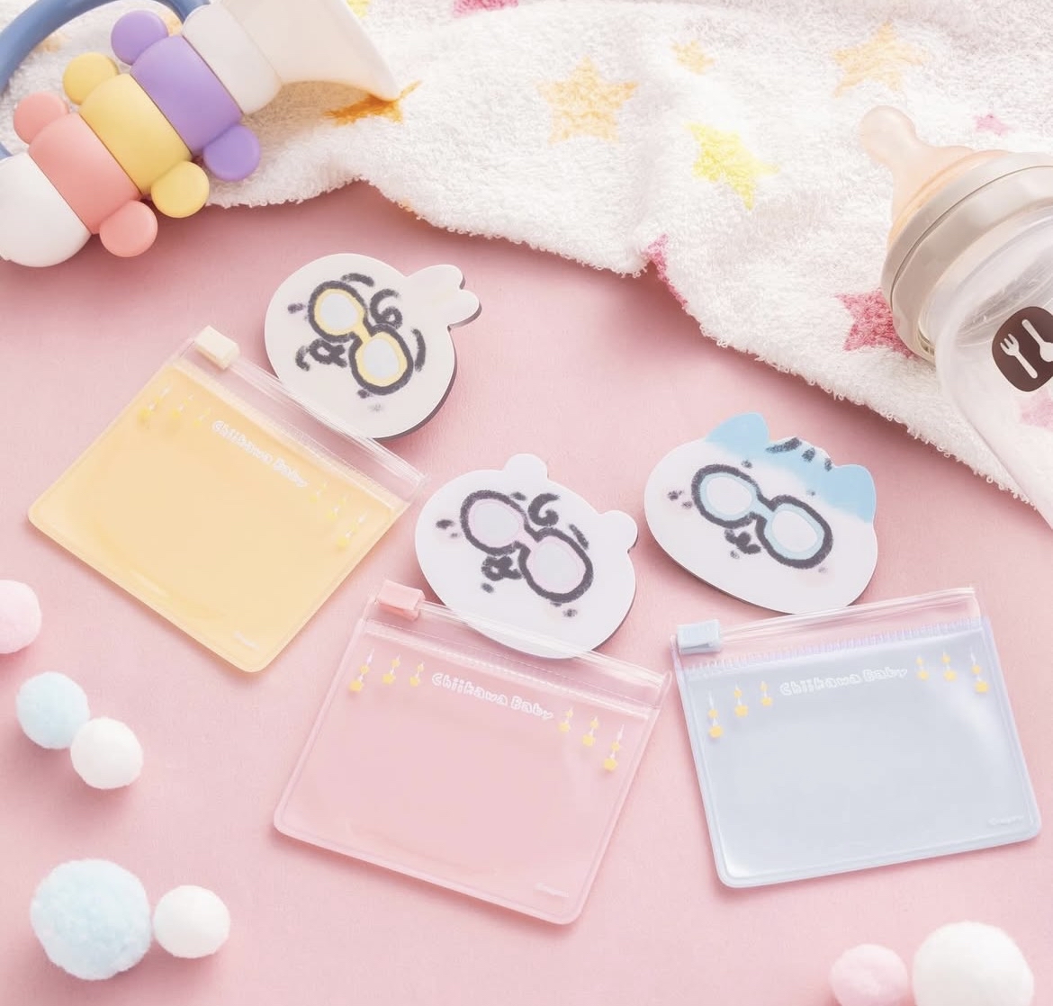 日本預訂📍Chiikawa Baby可愛BB樣系列第二彈 - 鏡子連收納袋 23/1日本開售