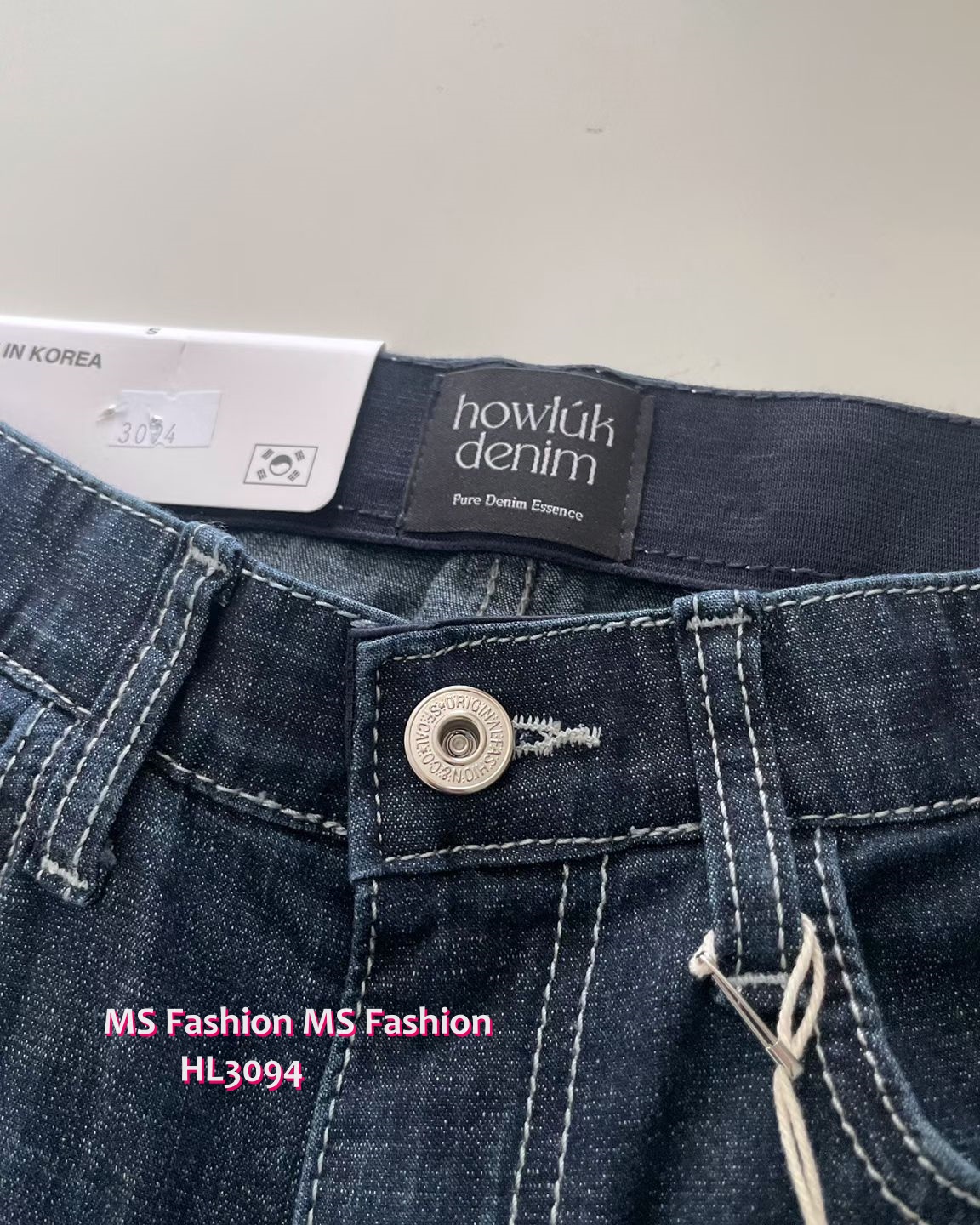 HL3094 韓國🌼Howluk深藍slimcut牛