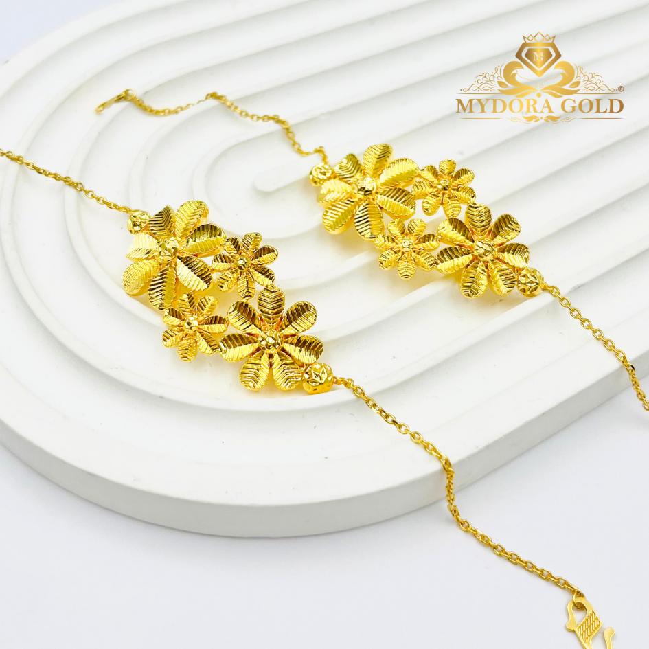 MYDORA Rantai Tangan Luxe Blooms l EMAS 916/22K