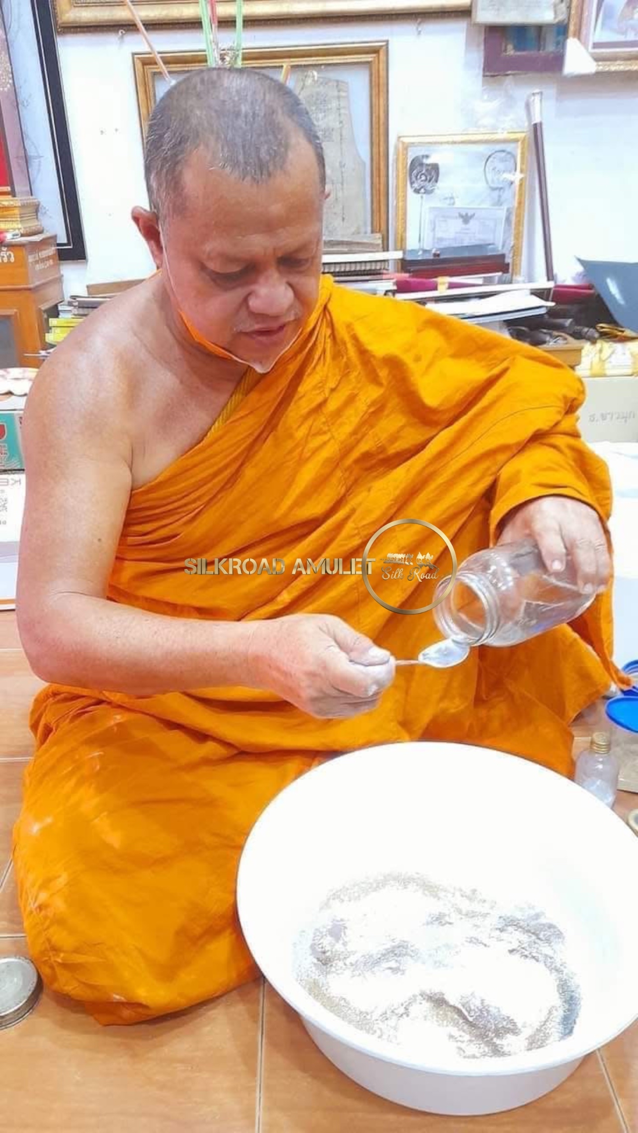 龍婆披贊 佛曆2551 如願符珠 附光學級高透防水殼｜師父親手寫符