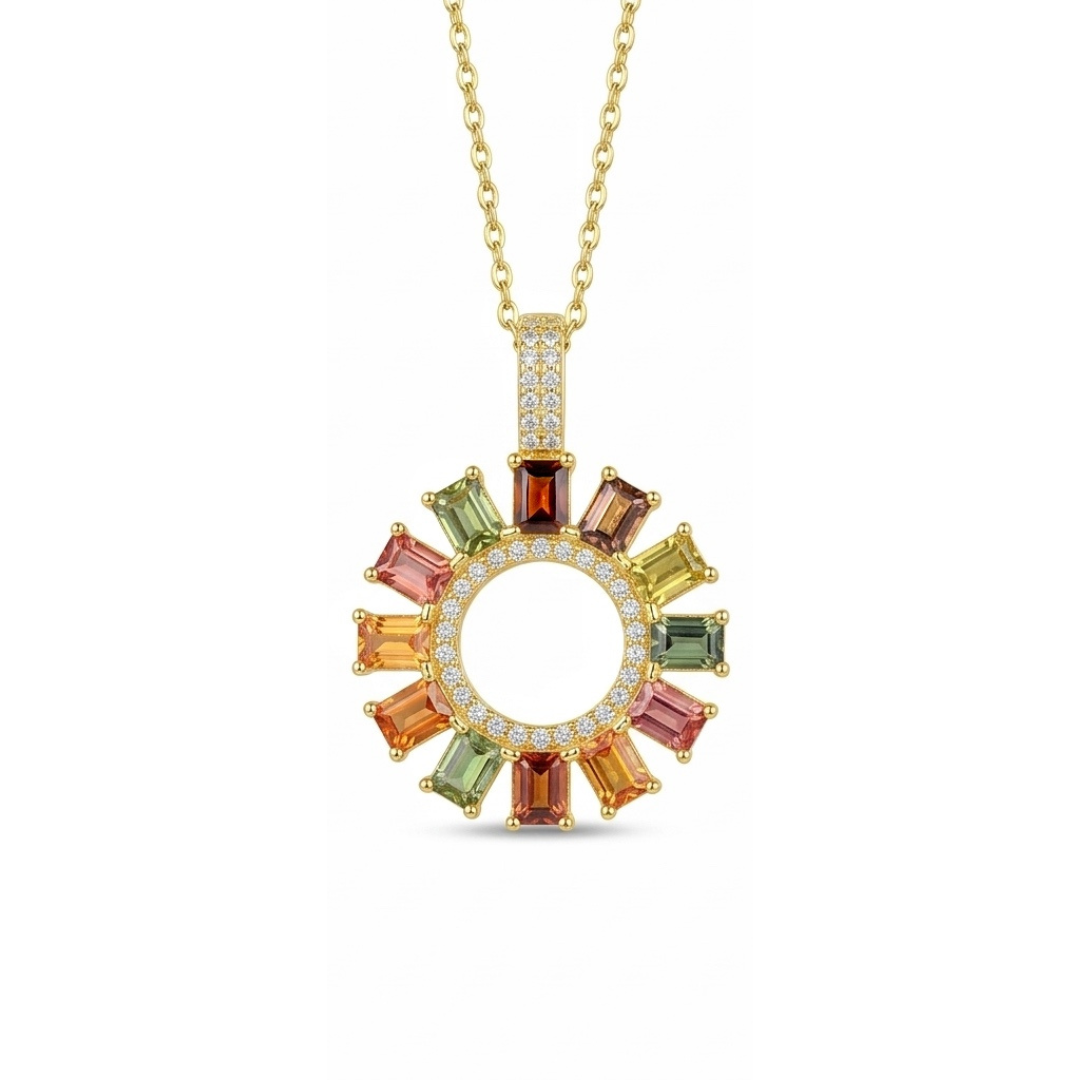 「火耀水龍玄晶・直石圈頸鏈」｜隨身風水法陣｜高訂天然彩色藍寶石系列