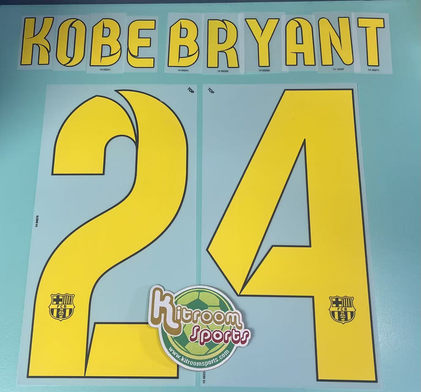 2014-15 Barcelona Home Nameset #24 KOBE BRYANT