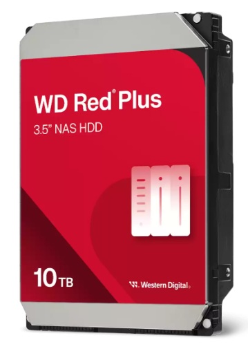WD Red Plus NAS 硬碟 (3.5 吋) - 10 TB ( 型號: WD100EFGX) 保養期: 3年