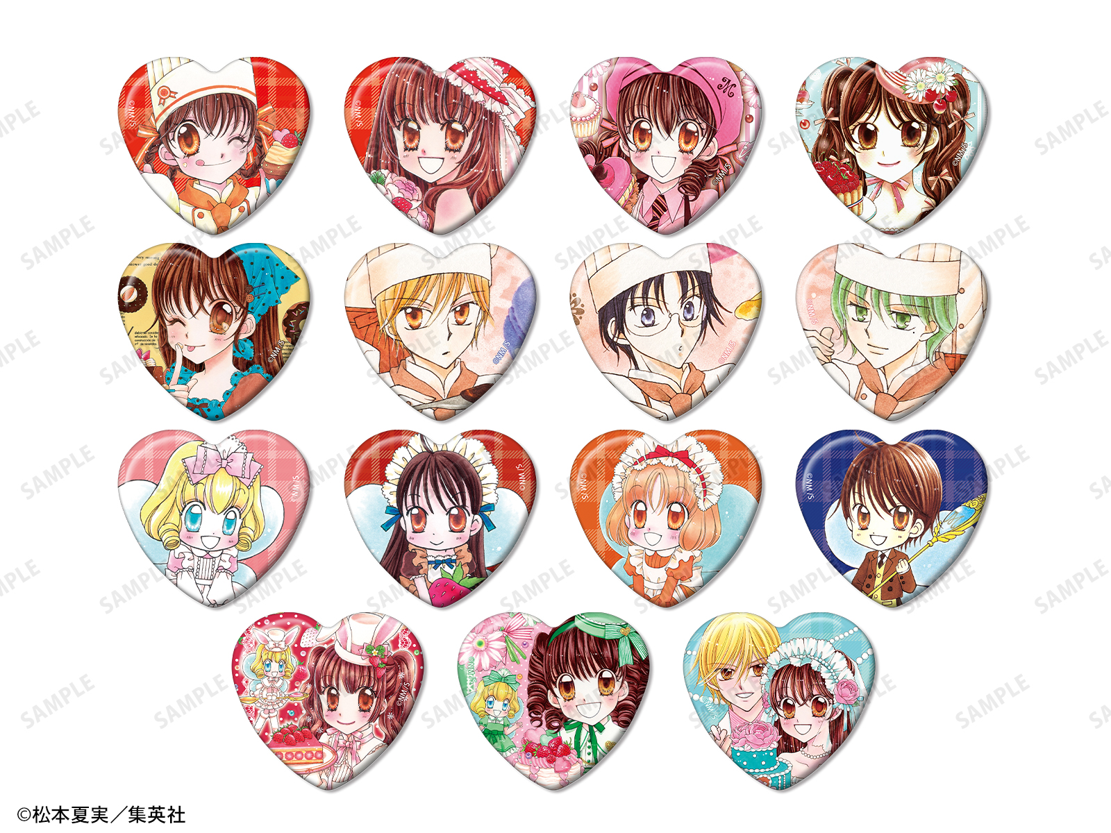 夢色糕點師×TOWER RECORDS CAFE 盲抽心型襟章 vol.2 #P-GLG0355 [armabianca] (PRE-ORDER) [2026/06]