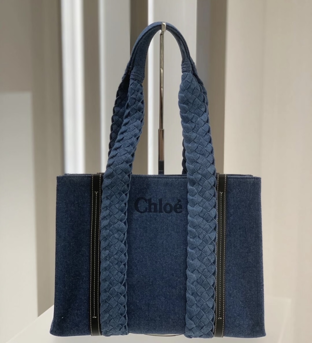 Chloe Woody牛仔中號Totebag 