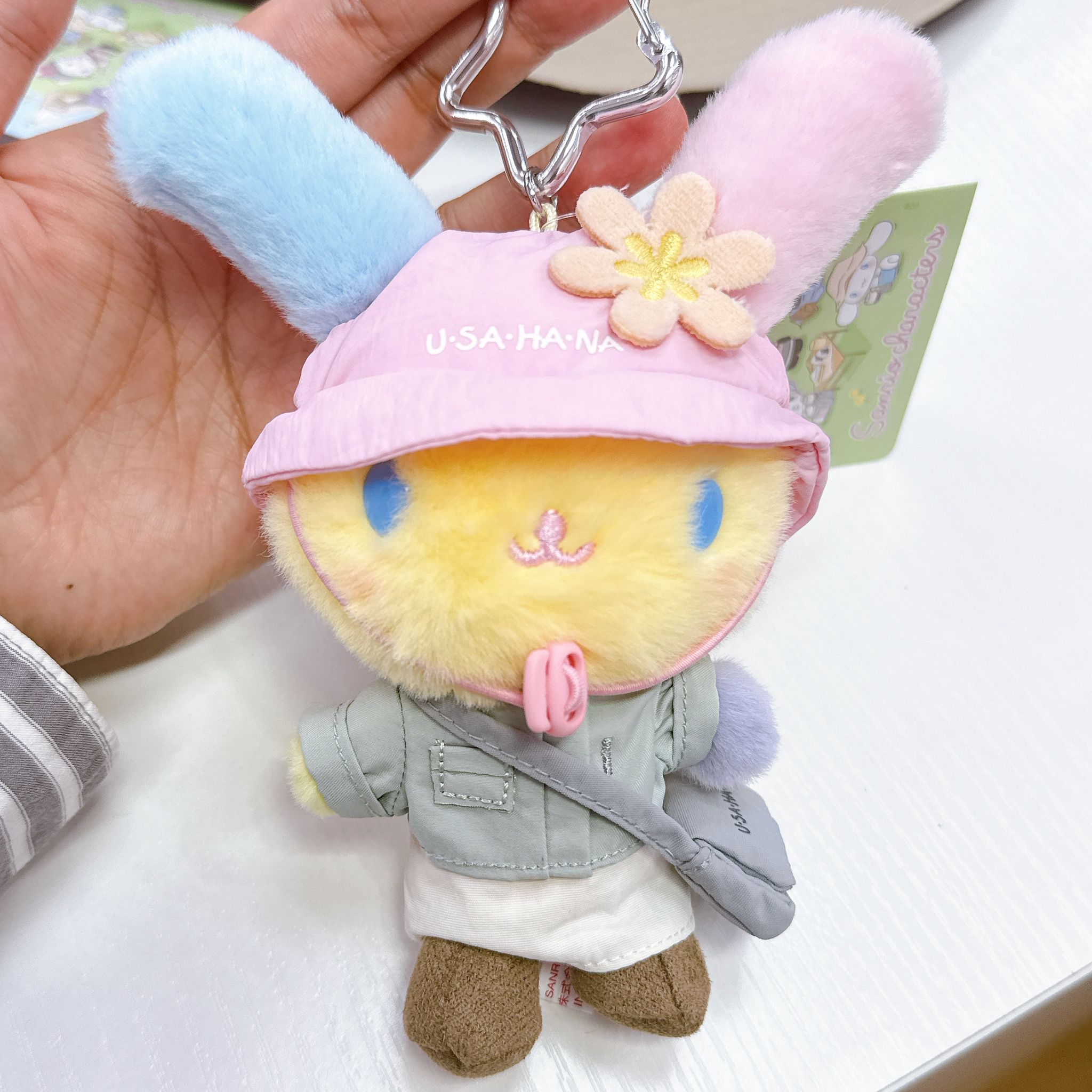  上海限定 Sanrio 春日露營系列新款公仔掛飾/長腿盒裝Kitty / Kitty涼感漁夫帽