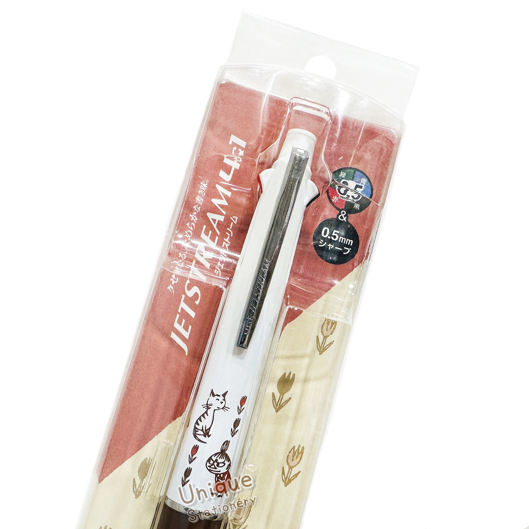 現貨｜Little My 阿美 Moomin 姆明 日本製 uni Jetstream 4&1 多功能 5用筆 0.5mm 4色原子筆 + 0.5mm 鉛芯筆 (306977)