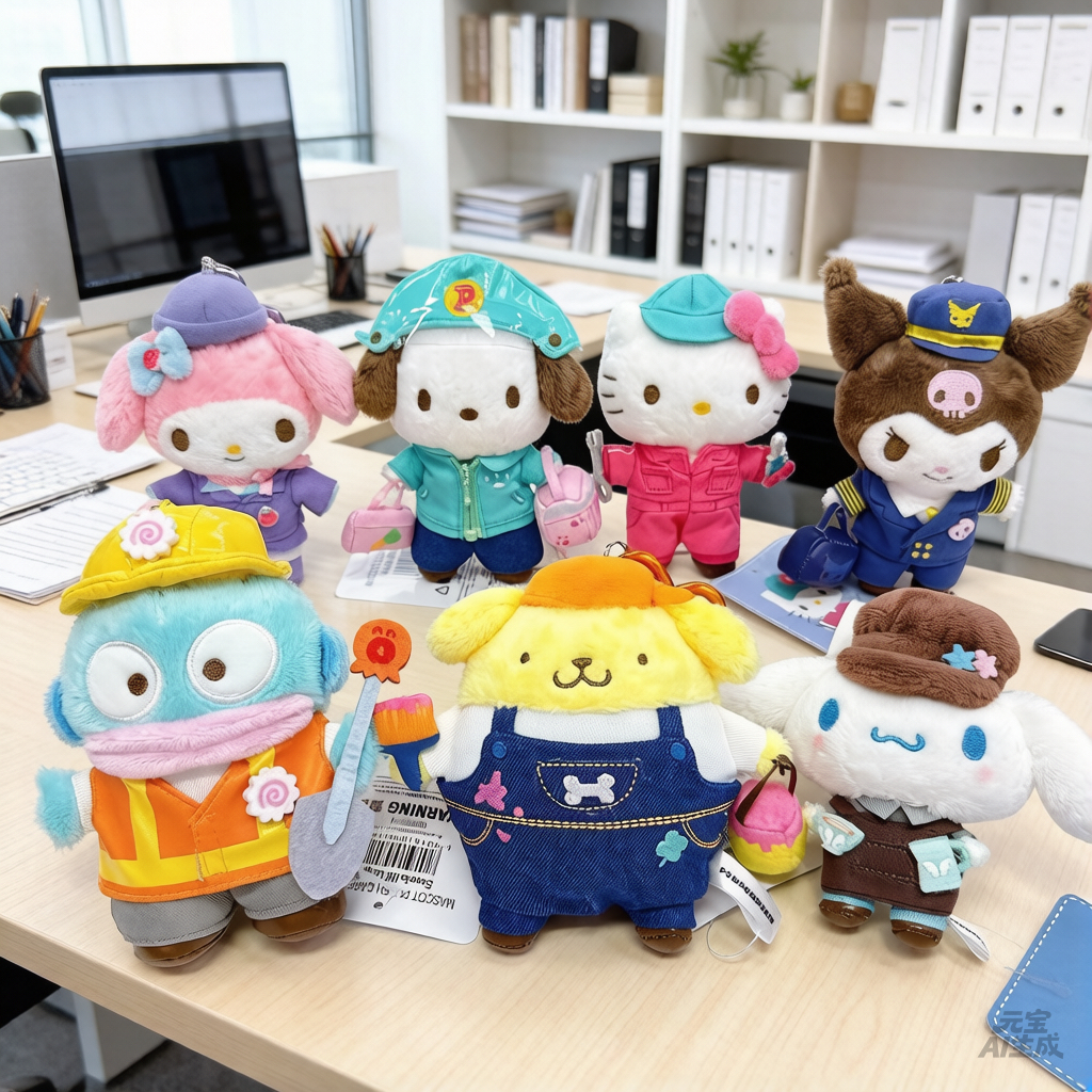 原裝行貨Sanrio 職業系列公仔掛飾