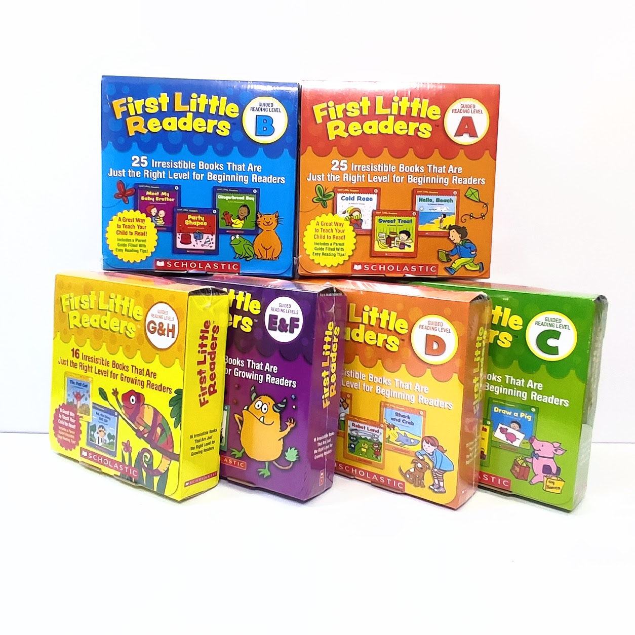 First Little Readers  Level A-H   6盒 132本  (每盒25本) | 點讀版 |  S07