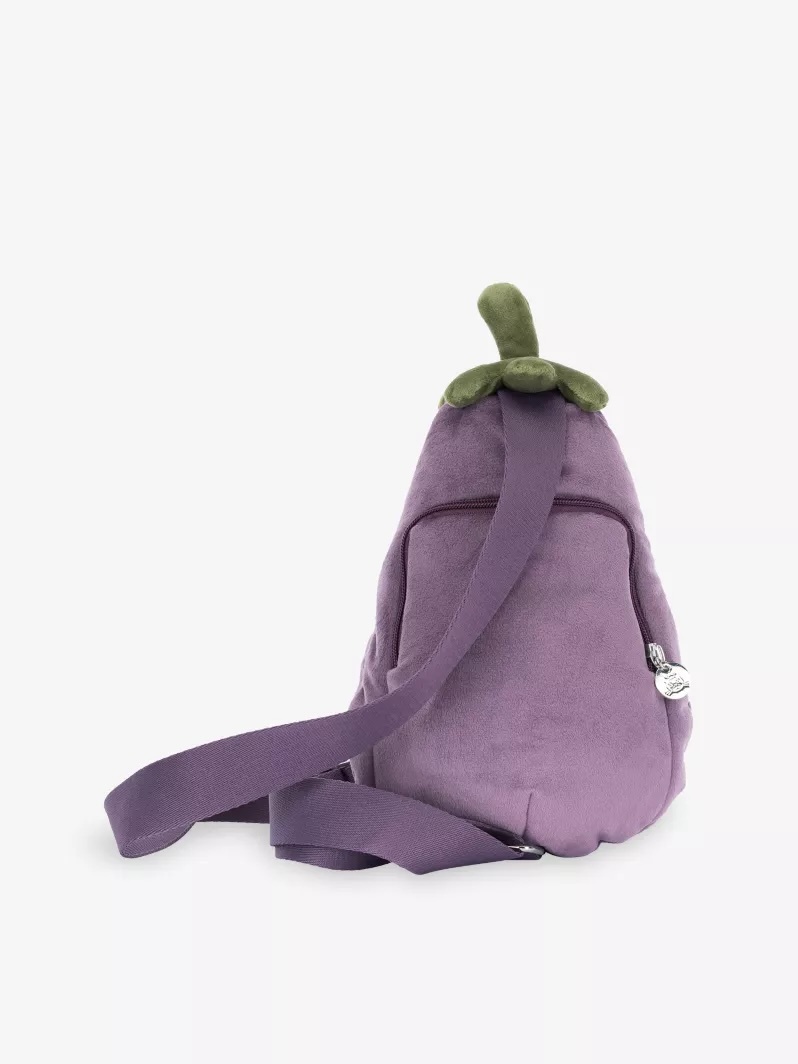 JELLYCAT Amuseables Aubergine Soft Bag 趣味茄子斜咩袋