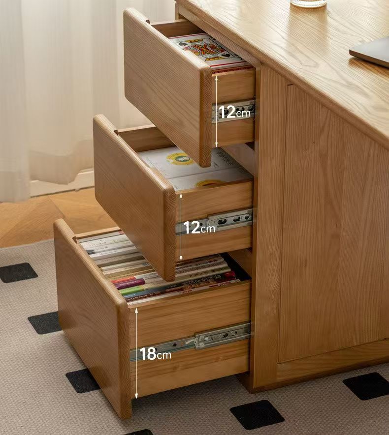 (樂家mall)白蠟木書桌 辦公桌 書枱 實木電腦桌 帶抽屜學習桌 實木直拼大板桌 desk