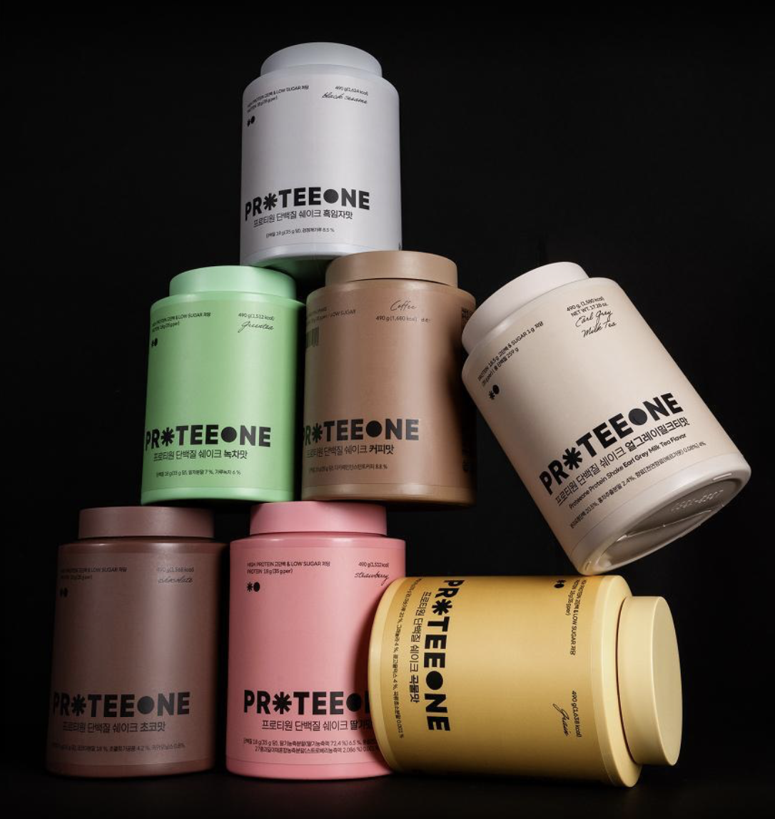 7種口味｜韓國 PROTEEONE 低糖高蛋白質 奶昔代餐 490g / 桶｜Protein Shake