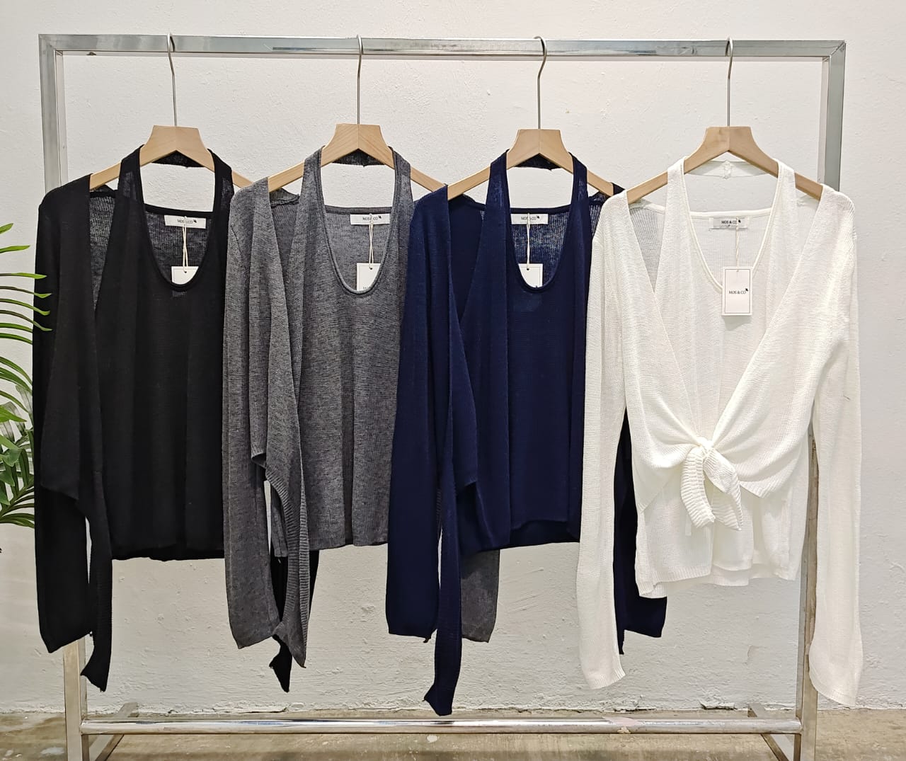 S2677 Fake 2 In 1 Knitted Wear