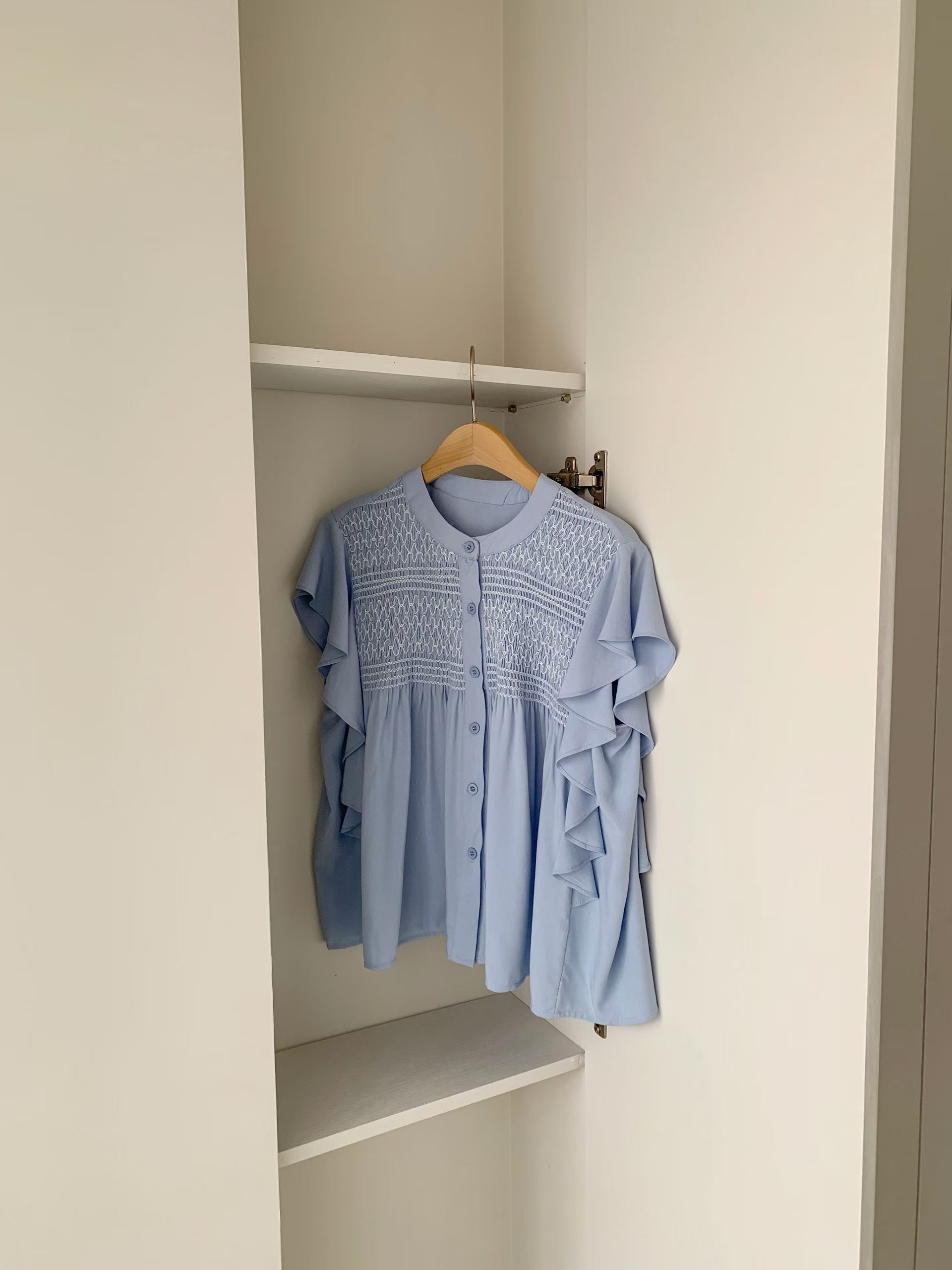 CT20 波希米亞風荷葉袖Top 