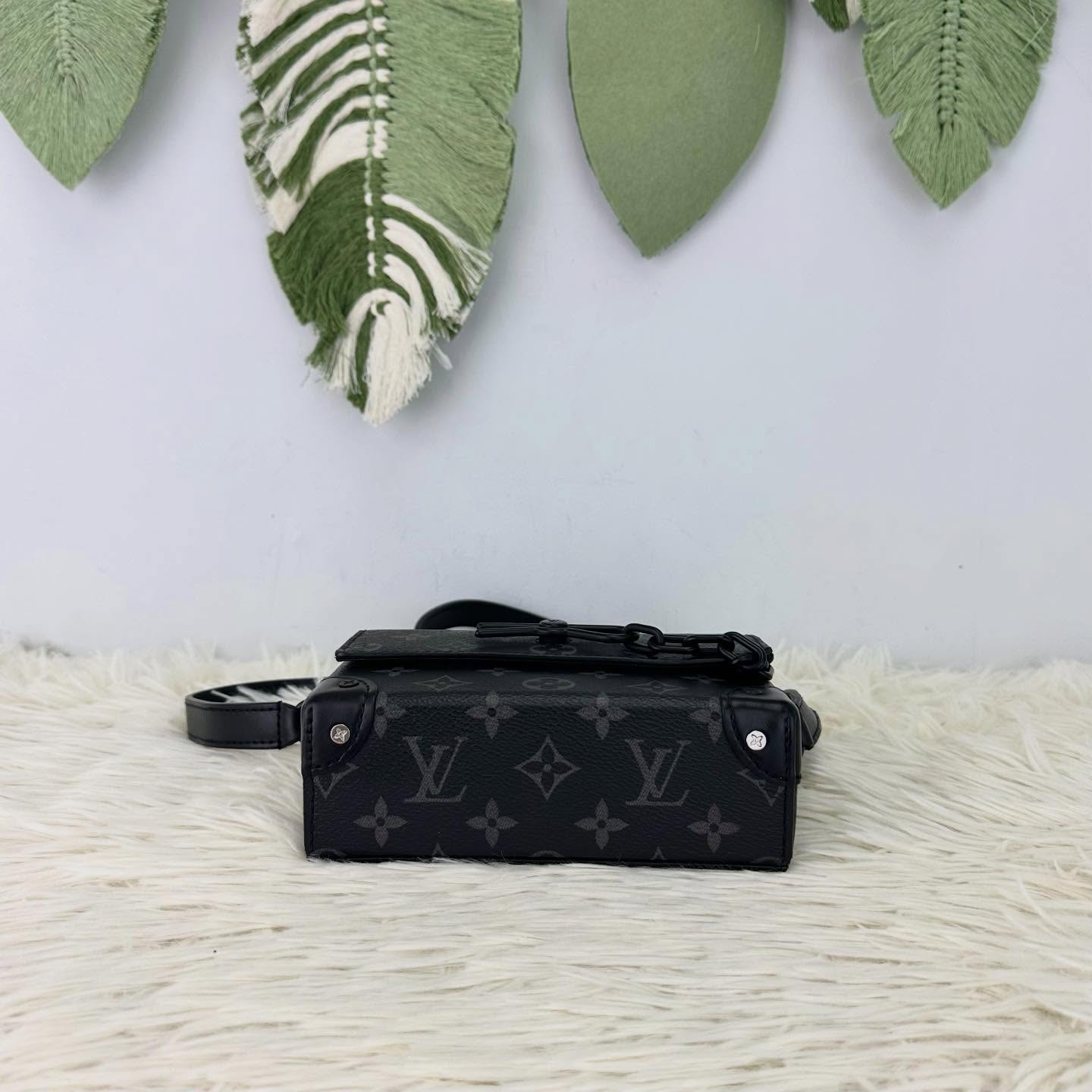 LV 🤍PRE OWNED 黑色老花 Steamer 晶片款 2023年全套有單🖤 